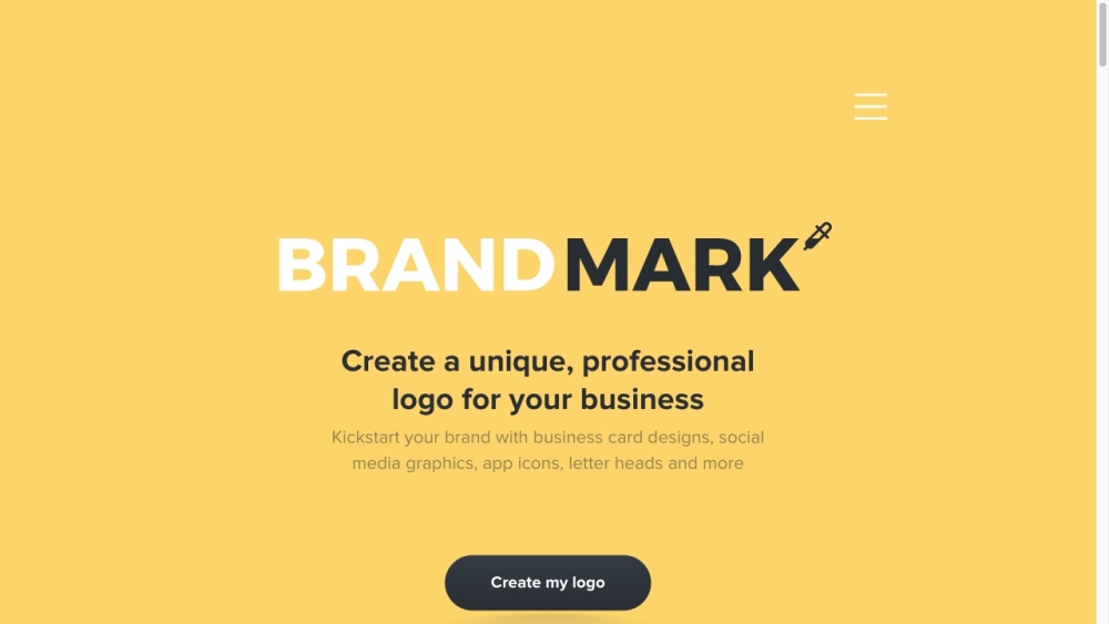 Brandmark Logo Maker Website screenshot