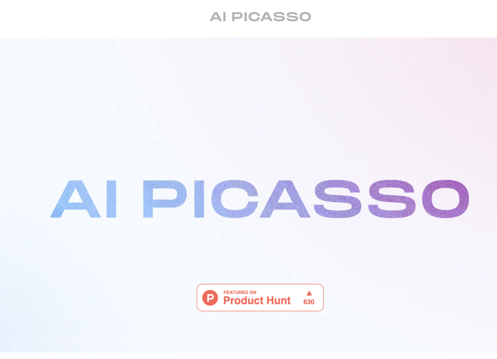 AI Picasso Website screenshot