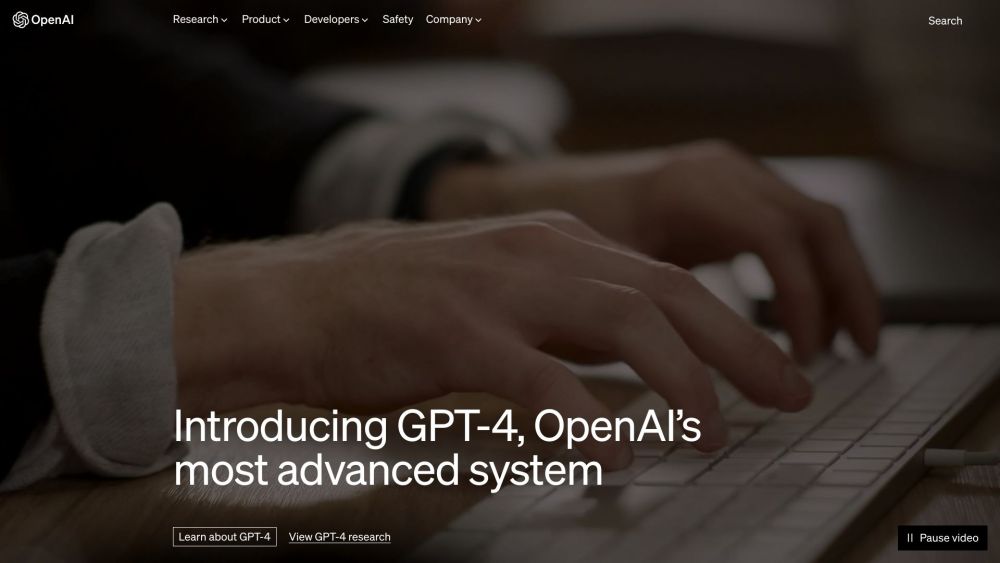 OpenAI Website screenshot