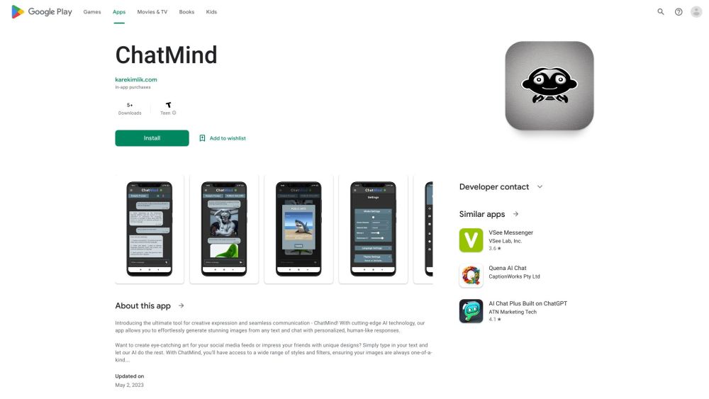 ChatMind Website screenshot