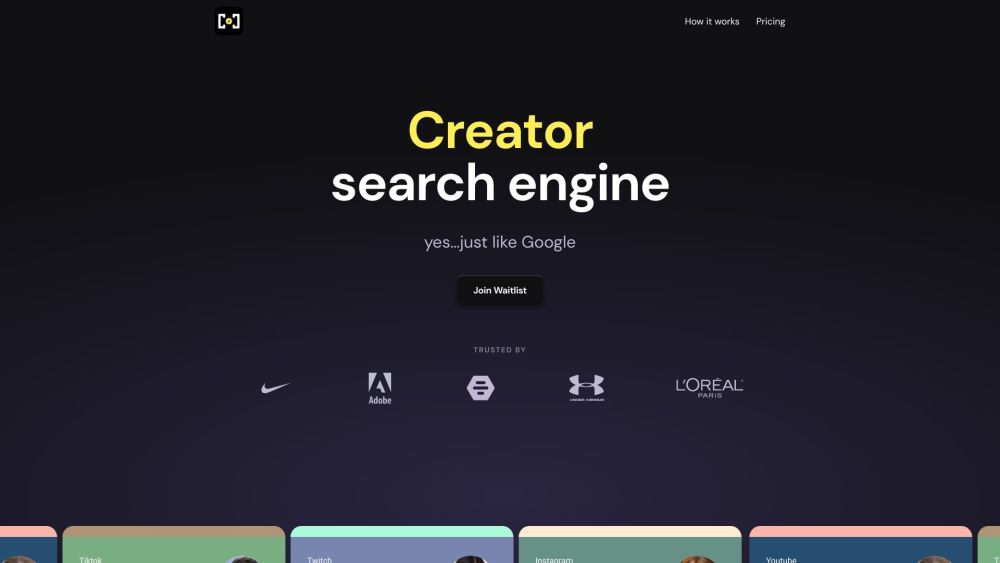 Creator Check Website screenshot