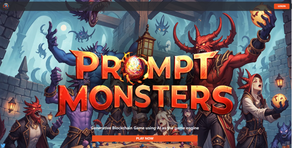 Prompt Monsters Website screenshot