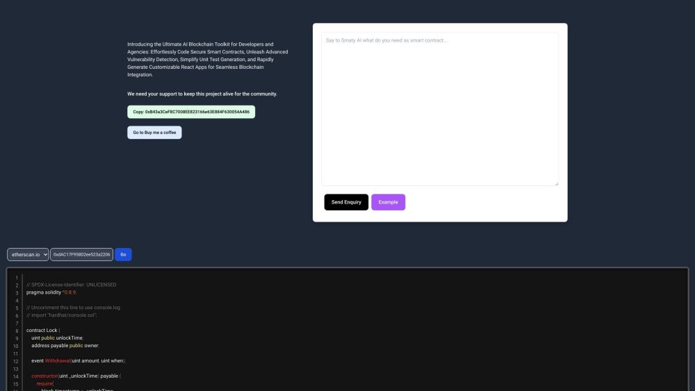 React App Website screenshot