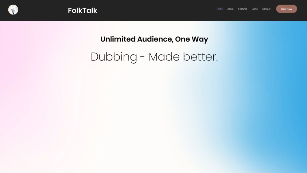 FolkTalk Website screenshot