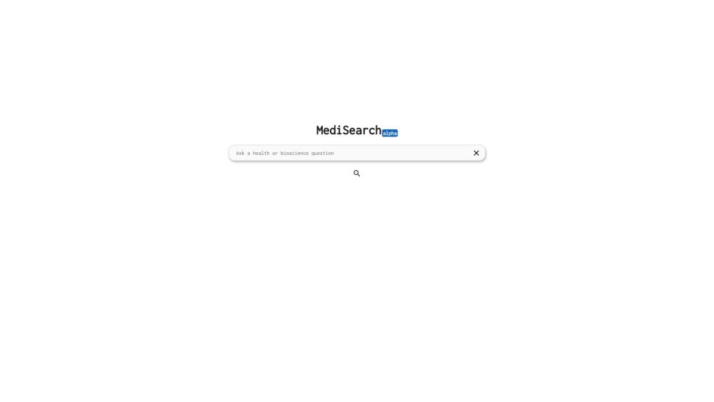 MediSearch Website screenshot