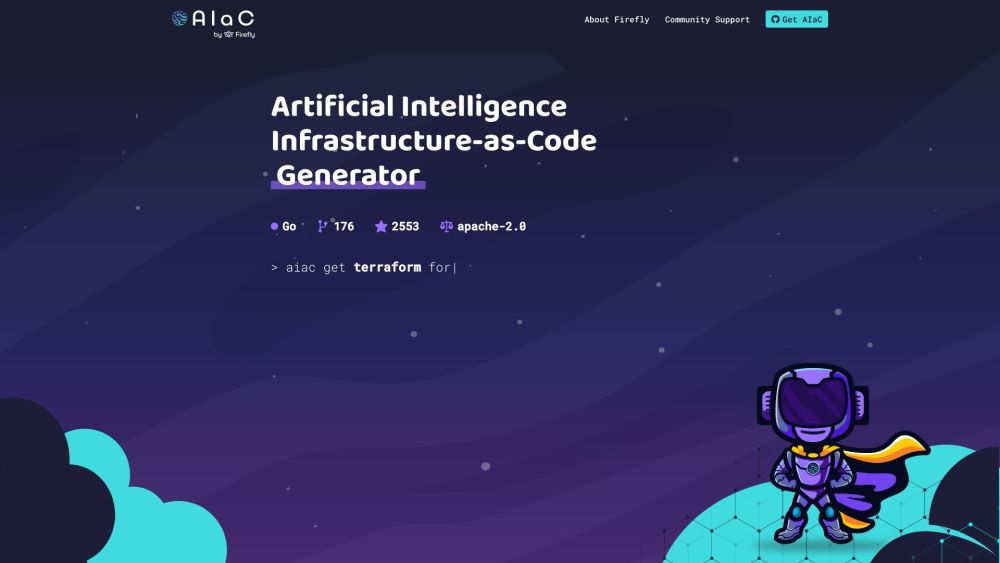 AIaC by Firefly - AI-powered IaC Generator Website screenshot