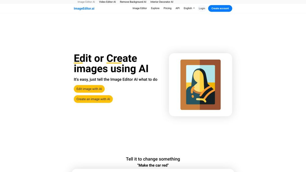 ImageEditor.AI Website screenshot