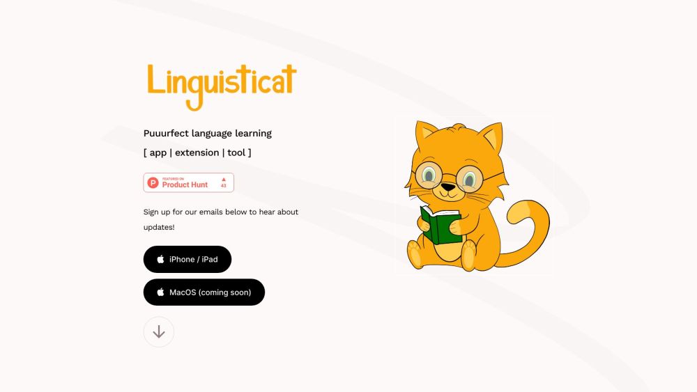 Linguisticat Website screenshot