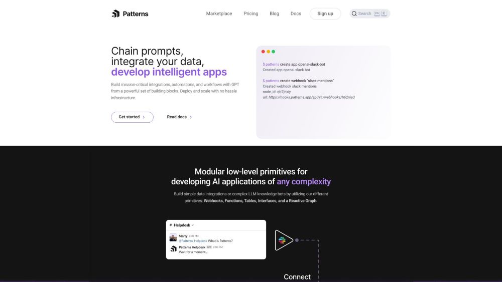 Patterns Website screenshot