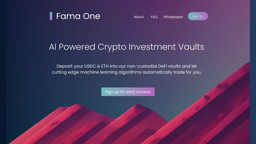 Fama.one Website screenshot