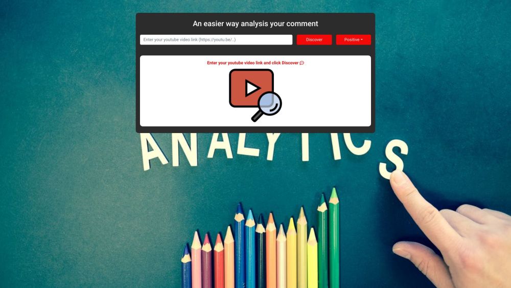 Comment Analyzer Website screenshot