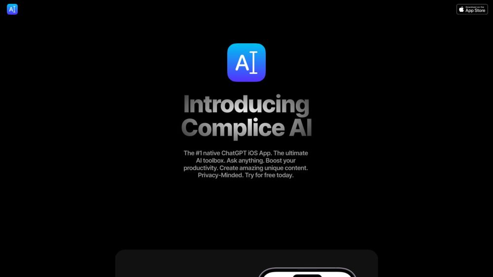 Complice AI Website screenshot