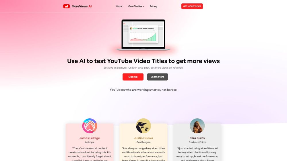 More Views AI Website screenshot