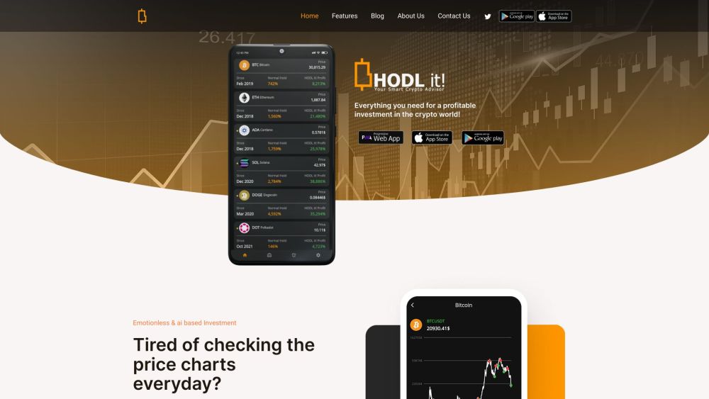 HODL it! Website screenshot