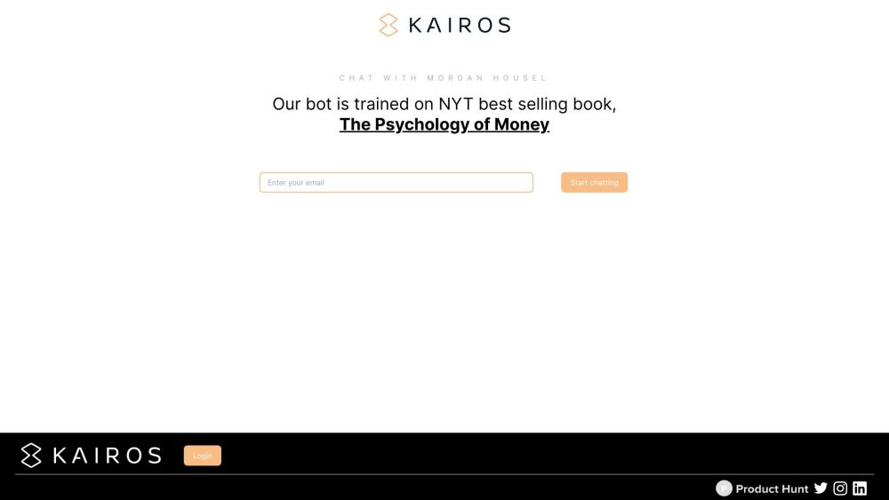 Kairos GPT Website screenshot