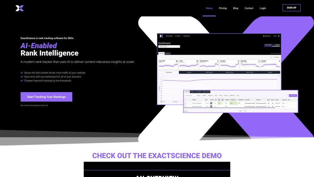 ExactScience Website screenshot