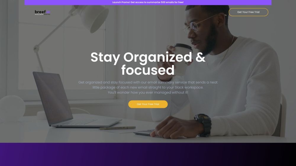 Breef Website screenshot