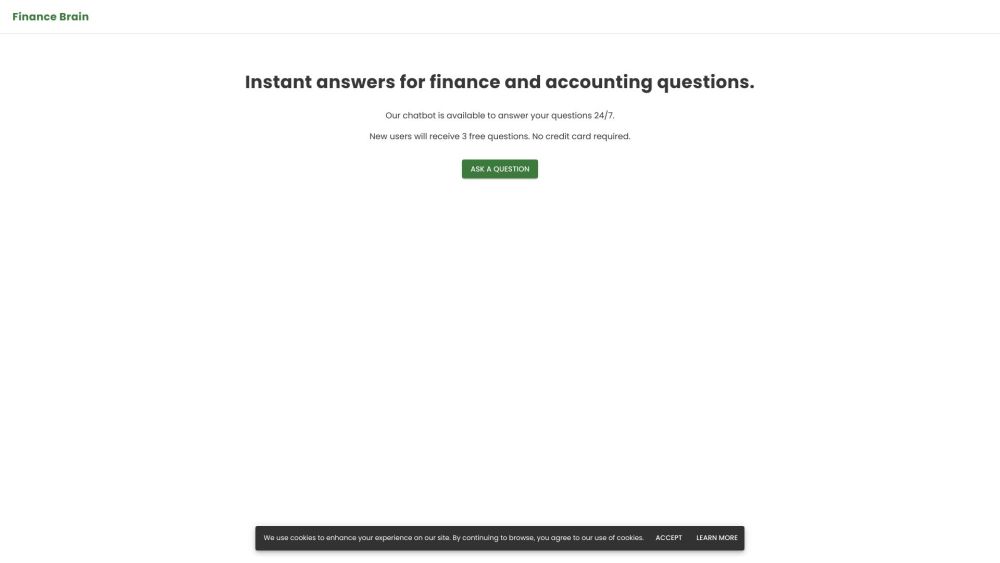 Finance Brain Website screenshot