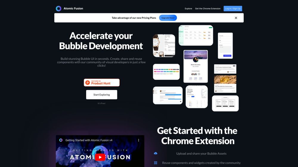 Atomic Fusion Website screenshot