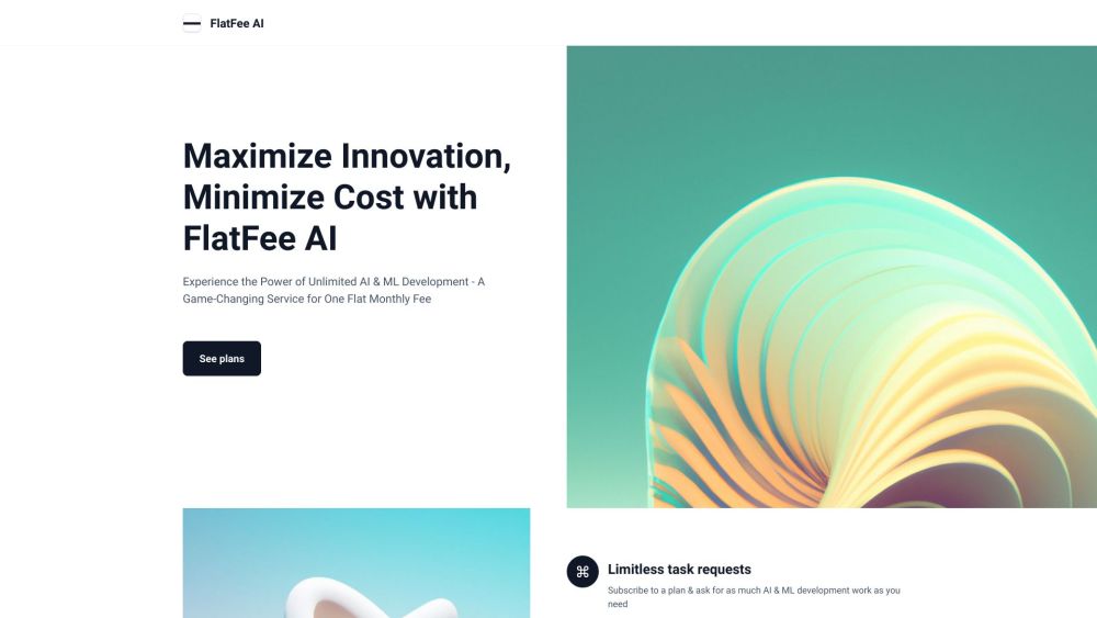 FlatFee AI Website screenshot