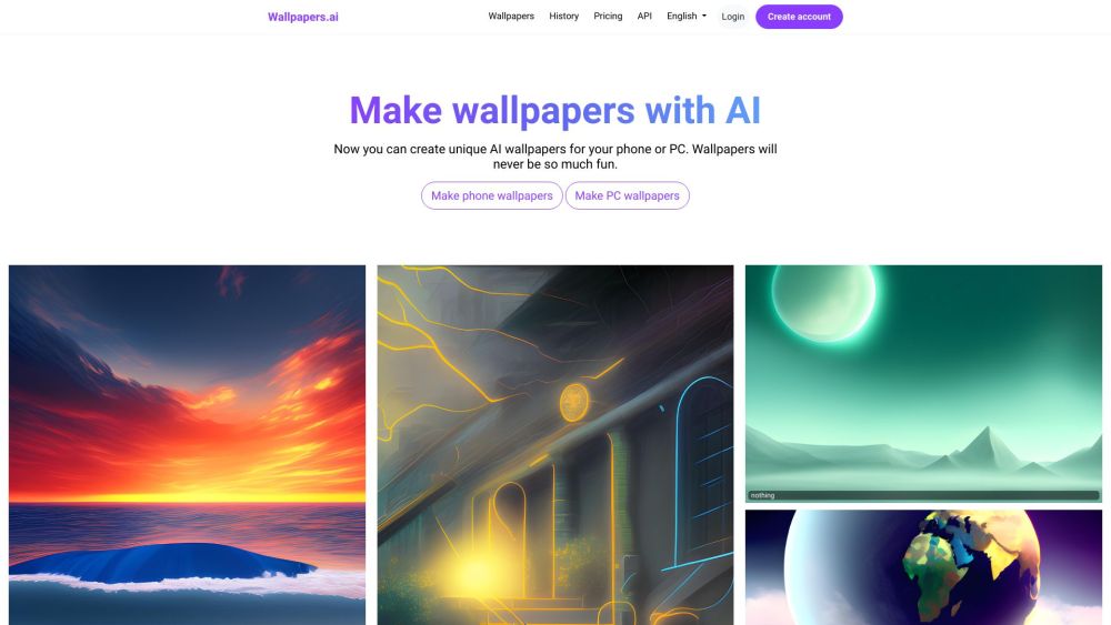 Wallpapers.ai Website screenshot