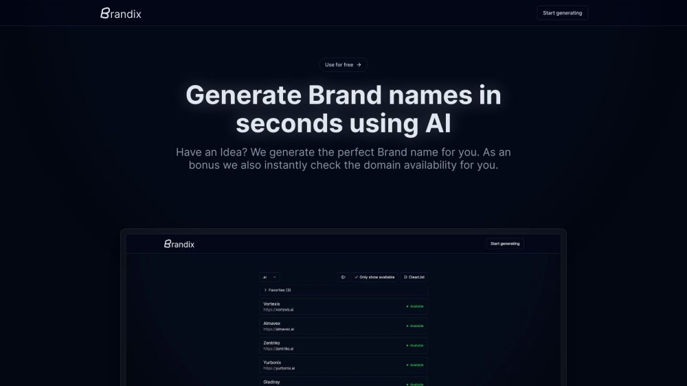 Brandix Website screenshot