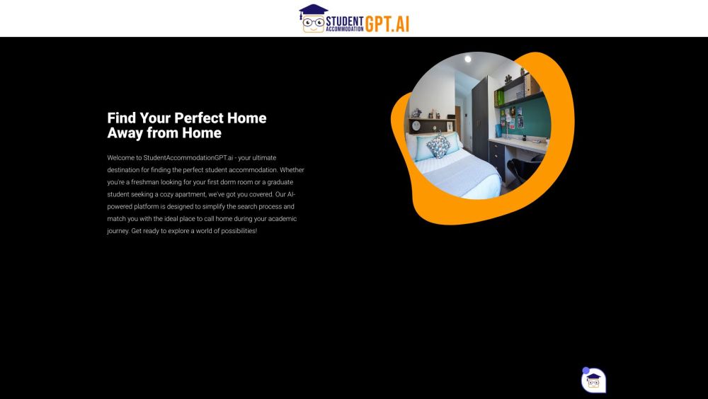 StudentAccommodationGPT.ai Website screenshot