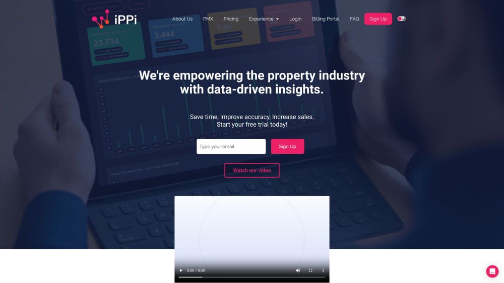 iPPi Website screenshot