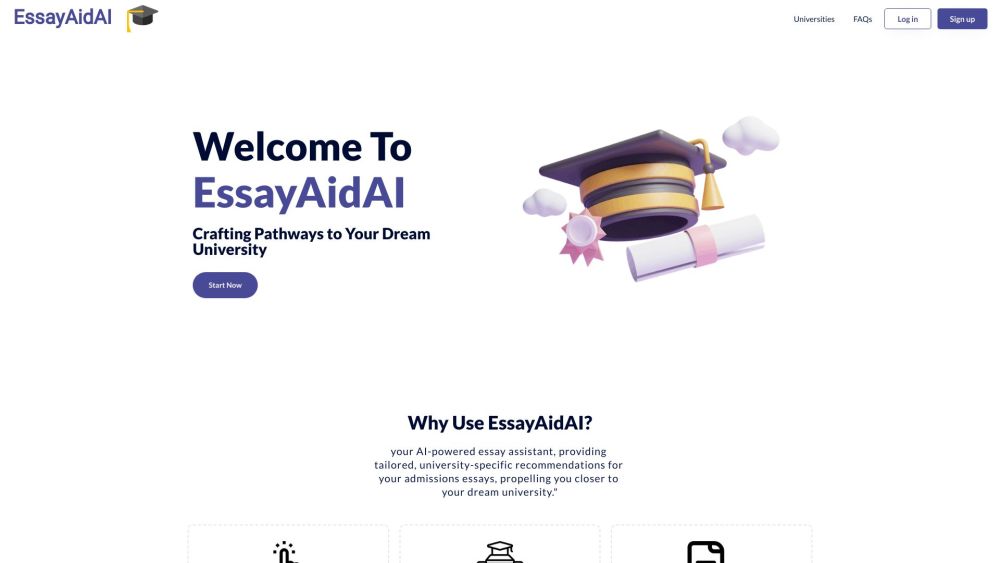 EssayAnalyzer Website screenshot