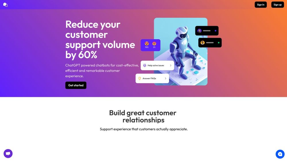 Chatcare Website screenshot