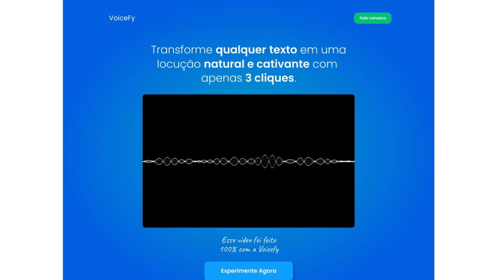 Voicefy Website screenshot