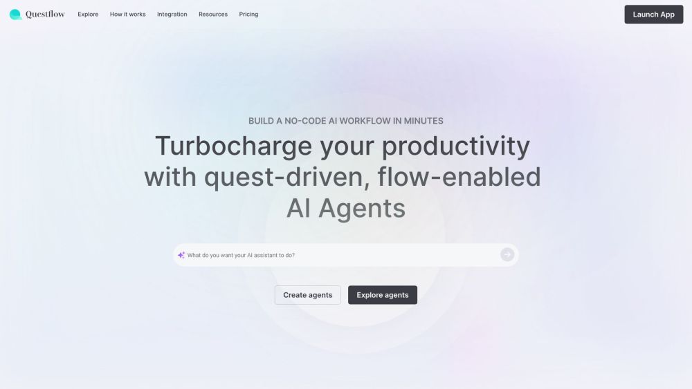 Questflow Website screenshot