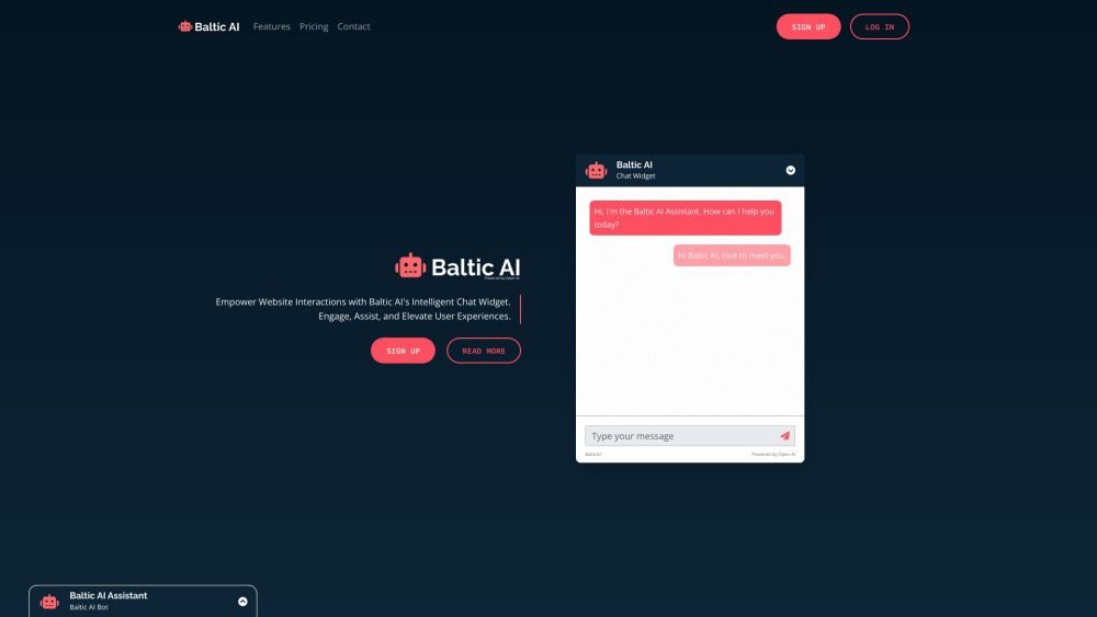 balticai.io Website screenshot