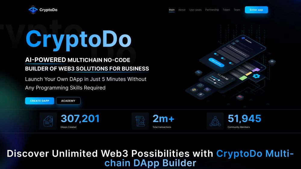 CryptoDo Website screenshot