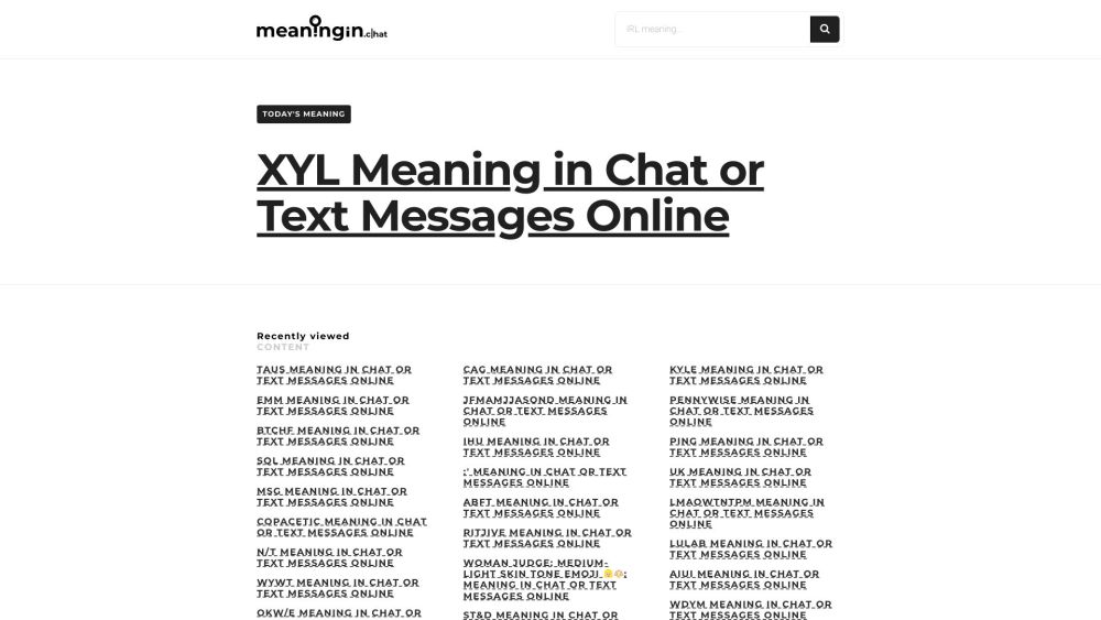 MeaningIn.Chat Website screenshot