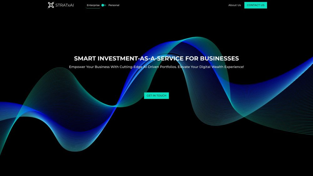 STRATxAI Website screenshot