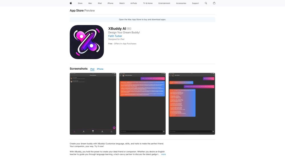 XBuddy Website screenshot