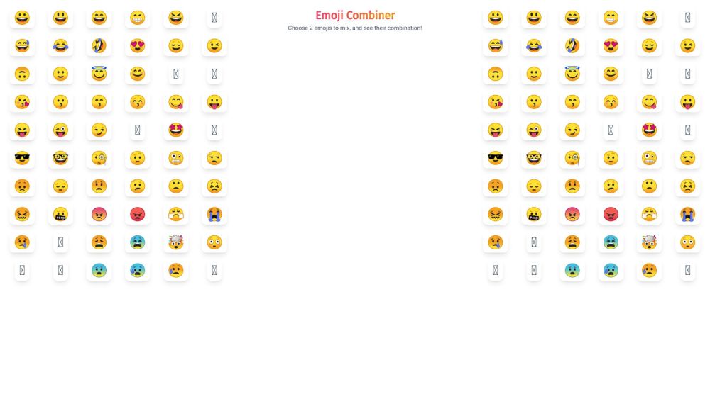 Emoji Combiner Website screenshot