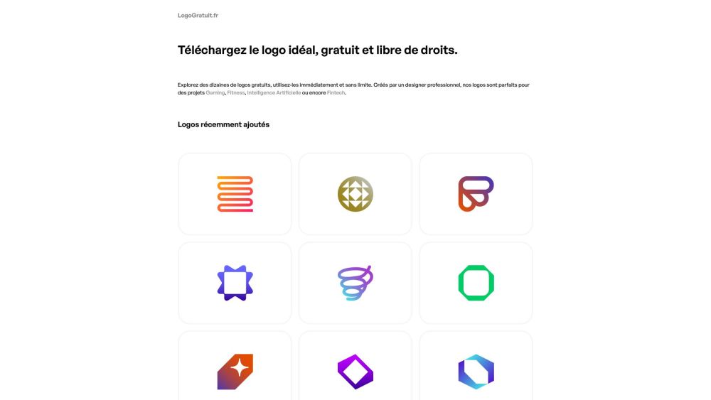 LogoGratuit.fr Website screenshot