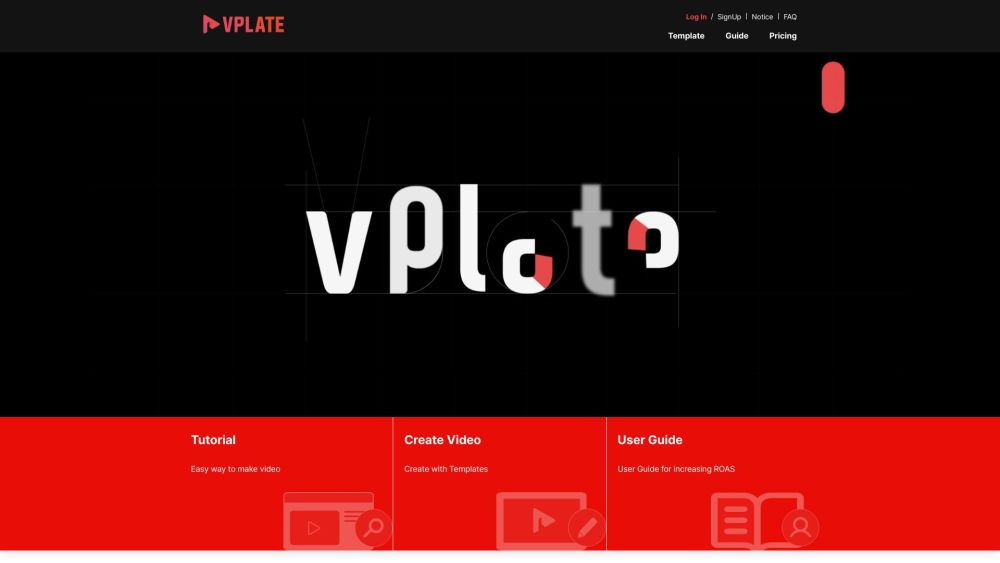 VPLATE Website screenshot