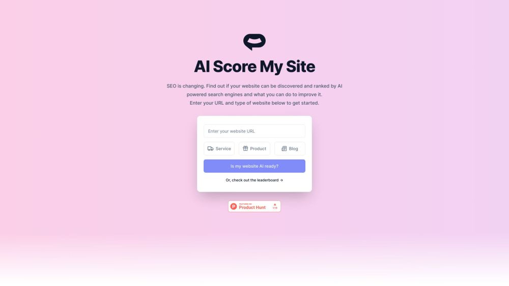 SiteSpeakAI Website screenshot