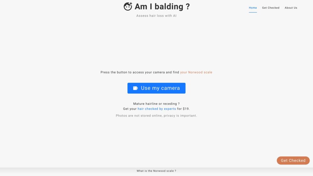 amibalding.co Website screenshot