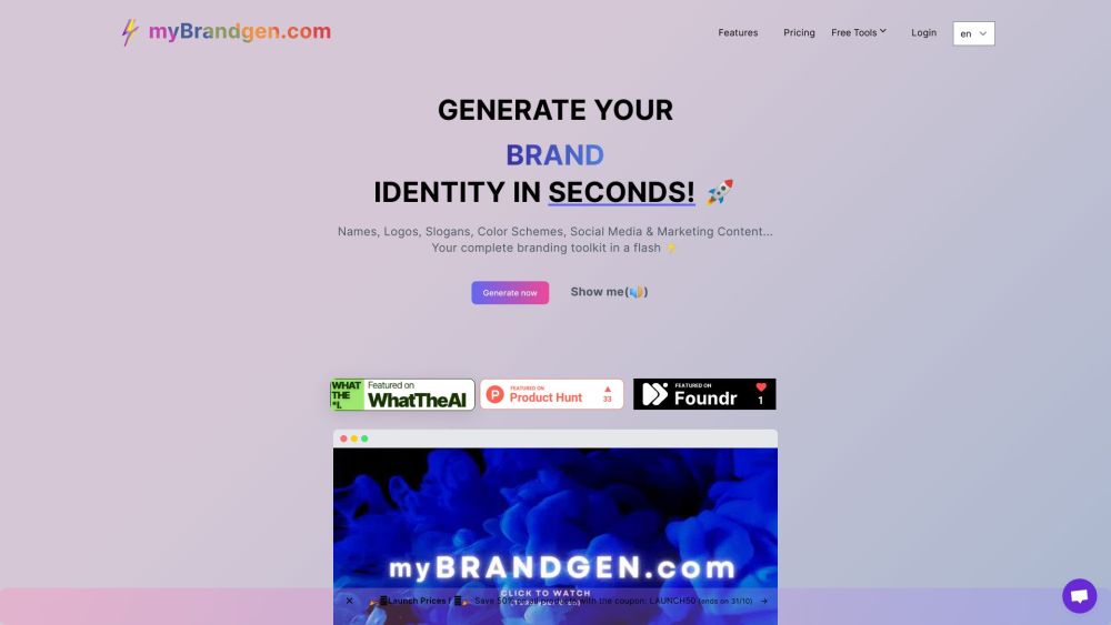 myBrandgen.com Website screenshot