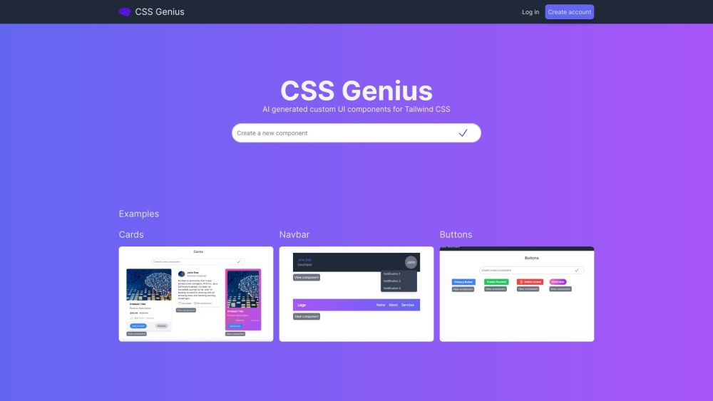 CSS Genius Website screenshot