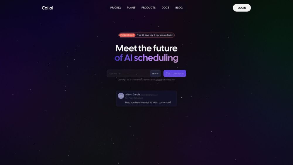 Cal.ai Website screenshot