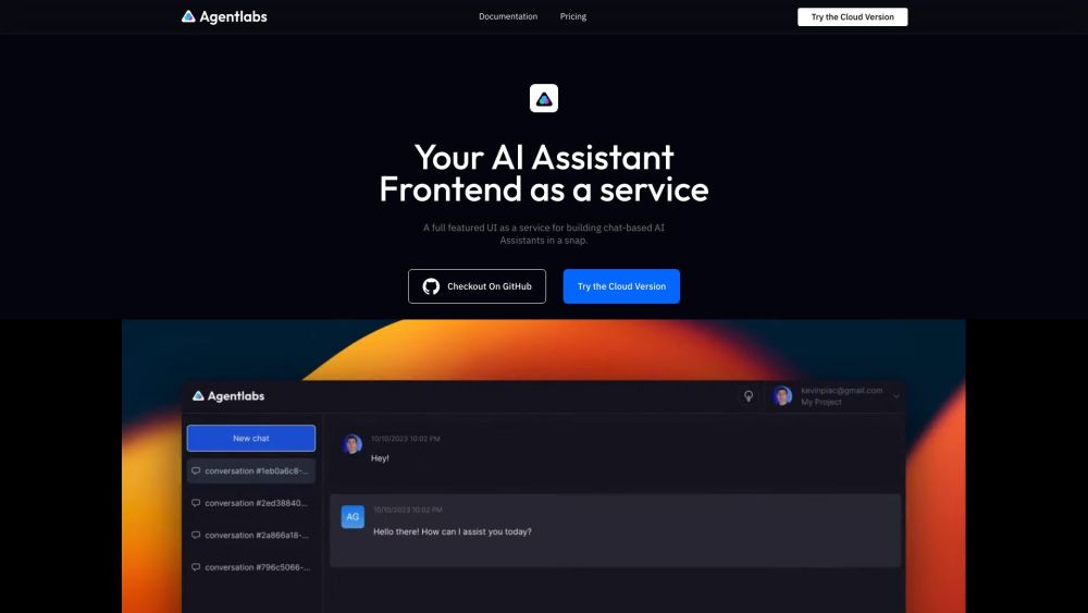 AgentLabs Website screenshot