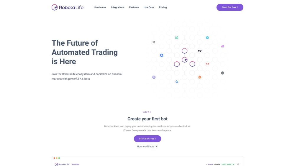 RobotaLife Website screenshot