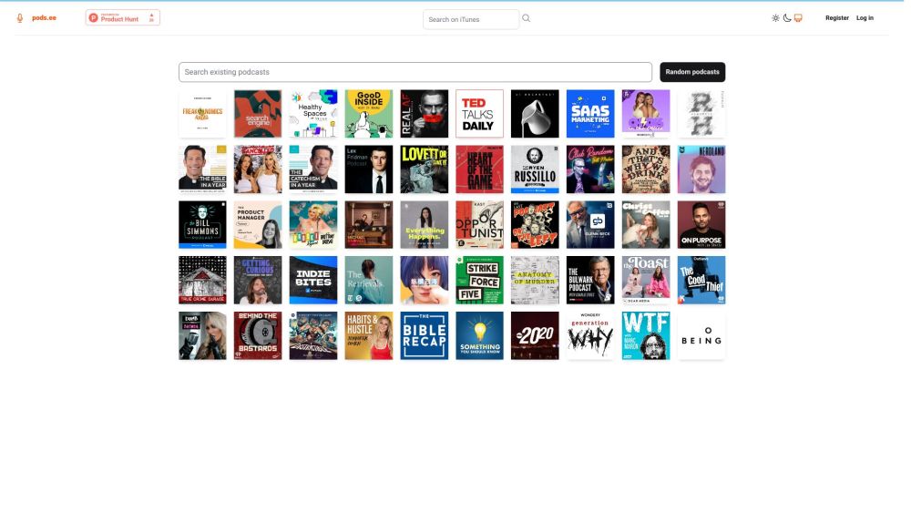 pods.ee Website screenshot