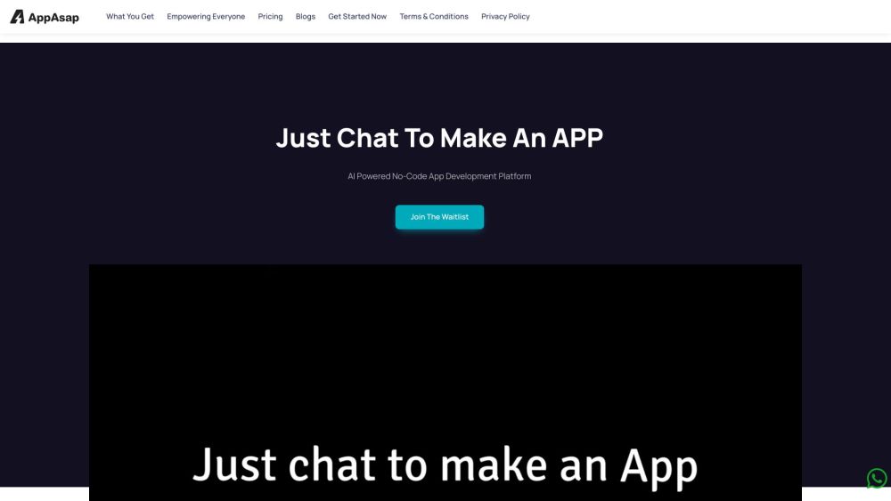 AppAsap Website screenshot