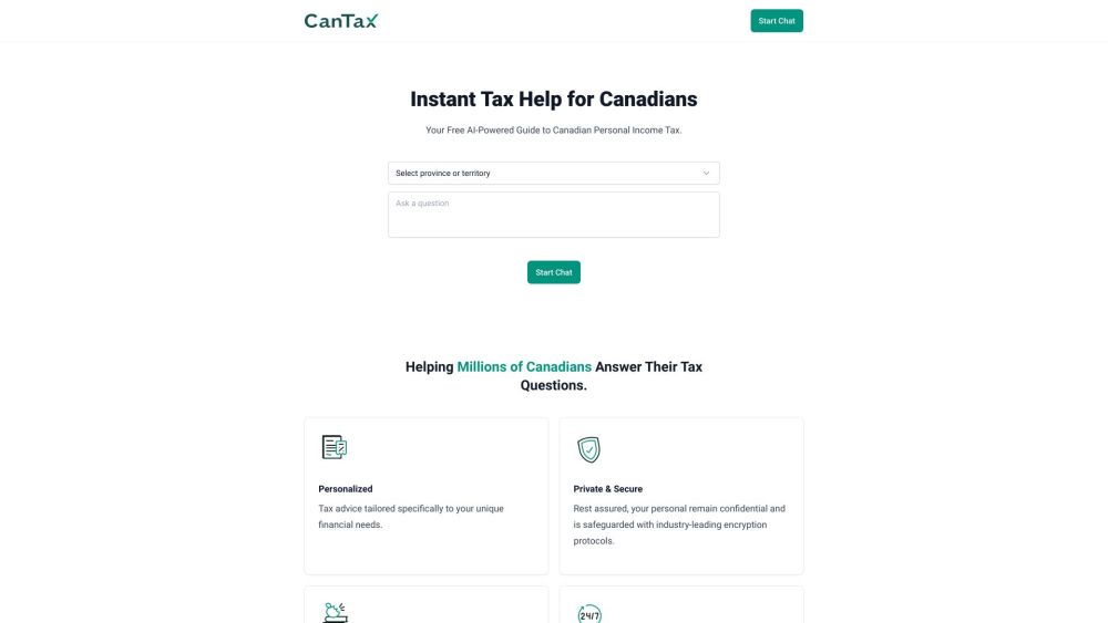 CanTax.ai Website screenshot